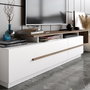 Hanah Home Pia Soporte para TV Nogal y Blanco